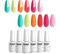 Semi-Permanent Gel Nail Polish 6 Colours Autumn and Winter Collection Gel Polish Soak Off Nail Art 10ml Gift Box Mu VERNIS A ONGLES