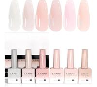 Semi-Permanent Gel Nail Polish Set 6 Colours UV Gel Nail Polish Colour Paste Transparent Nude Milky White Pink Purp VERNIS A ONGLES