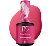 Semi-Permanent Nail Polish - 341 Watermelon Pink 15 Ml - Gel Nail Polish For 14+ Days Of Impeccable Manicure - Easy To Use - Semi Permanent Easy To Remove