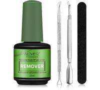 Semi-Permanent Nail Polish Remover, Gel Nail Polish Remover, Quickly And Easily Removes Gel Nail Polish With Nail File, Nail Polish Scrapers And Cuticle Tweezers