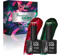Semi-Permanent Nail Polish Set 2 X 10 Ml [Precious Gems] ¿ Uv/Led Nail Art, Manicure And Pedicure, Professional And Home Use [Christmas 2024] ¿ Durable And Easy To Apply