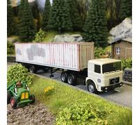 Semi-remorque porte conteneur, MAN F8 DB - HERPA 320283 - HO 1/87