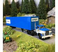 Semi remorque tôlé, Dodge LCF CT 900, Chrysler, 1960 - BREKINA 86304 - HO 1/87