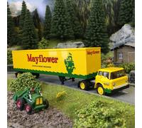 Semi remorque tôlé, Ford séries C, Mayflower, 1970 - BREKINA 86331 - HO 1/87