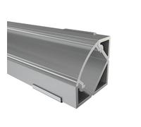SEMI-TRANSPARENT - Profile aluminium LED 150 cm ECKE 45 + Couvercle diffus pour bande LED