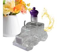 Semi Truck Whiskey Decanter Bottle, Artistic Whiskey Jar Container and Storage Statue for Men’s Bar Decor, Holiday, Wedding Parties, Kitchen Display, Birthday Presents, Dining Collection