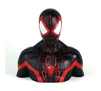 Semic Distibution- Miles Morales Deluxe Money Bank Spider-Man Tirelire de Collection, BBSM016, Multicolore, 18cm