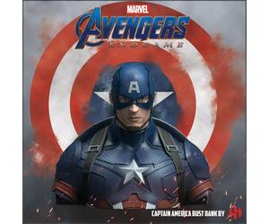 Semic Distribution- Buste Tirelire Captain America Deluxe-Marvel Avengers Endgame, 71430010303, Multicouleur