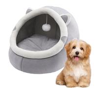 SemiCerrada Lit pour chat et chat en coton PP - Mullide réfugié avec parois rembourrées, design stable, intérieur confortable pour le repos des animaux de compagnie - Maison universelle pour chats et