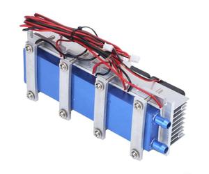 Semiconductor Peltier Refroidisseur 288 W 12 V Module de refroidissement thermoélectrique avec 4 puces Refroidissement à eau pour pièce de 20 L Aluminium Plastique Dispositif de refroidissement