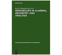 Semigroups In Algebra, Geometry And Analysis