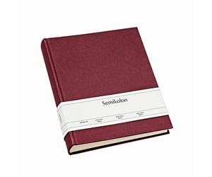 Semikolon 351006 Album photo Classic Medium - 21,6 x 25,5 cm - 80 pages couleur crème, pour 160 photos - bordeaux foncé