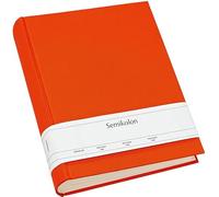 Semikolon 351033 Album photo Classic Large - 24,5 x 30,5 cm - 130 pages couleur crème, pour 260 photos - orange orange