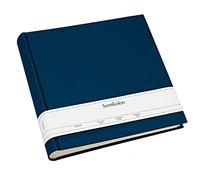 Semikolon 351040 Album photo Classic XLarge - 32 x 31 cm, 130 pages couleur crème, pour 260 photos - bleu marine