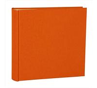 Semikolon 351056 Album photo Classic XLarge - 32 x 31 cm, 130 pages couleur crème, pour 260 photos - orange orange