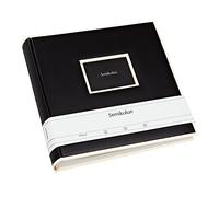 Semikolon 351099 Album Jumbo - 30 x 30 cm, 100 pages couleur crème, pour photos 10 x 15, avec papier vélin - noir