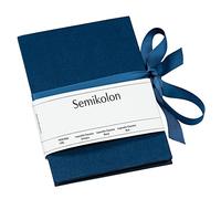 Semikolon 353205 Leporello Classico 12,2 x 17,7 cm - 14 photos 10 x 15 cm - Livre photo accordéon - bleu marine