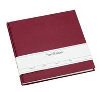 Semikolon 353525 Livre d'or - 25 x 23 cm - avec 180 pages vierges à personnaliser, marque-page - bordeaux foncé