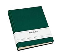 Semikolon 363976 Album photo Classic Medium - 21,6 x 25,5 cm - 80 pages couleur crème, pour 160 photos - vert forêt