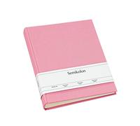 Semikolon 363978 Album photo Classic Large - 24,5 x 30,5 cm - 130 pages couleur crème, pour 260 photos - rose flamant