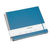 Semikolon 364008 Album à spirales Maxi Mucho - 34,5 x 30 cm - Album photo, 90 pages blanc crème, livre photo, azzurro bleu clair