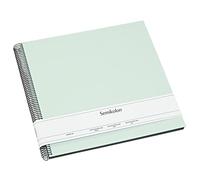 Semikolon 364040 Spiral Album Economy Large - 34,5 x 33,2 cm - Album photo, 50 pages noires, livre photo, Moss vert pastel