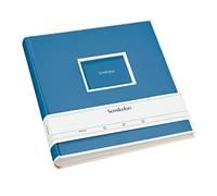 Semikolon 364058 Album Jumbo - 30 x 30 cm, 100 pages couleur crème, pour photos 10 x 15, avec papier vélin - bleu clair azzurro