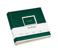 Semikolon 364068 Album 200 pochettes - 23 x 22,3 cm - 100 pages couleur crème, pour 200 photos 10 x 15 - vert forêt