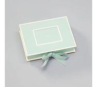Semikolon 364073 Petite boîte à photos avec fenêtre - 20,7 x 15,3 x 4,7 cm - pour photos 13 x 18 cm - vert mousse pastel