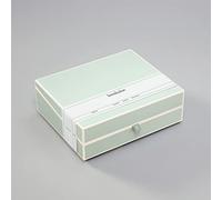 Semikolon 364104 Boîte à documents - Boîte de rangement pour documents A4-31,5 x 26 x 10 cm - vert mousse pastel