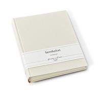 Semikolon 367182 Album photo Classic Medium Wedding Edition - 21,6 x 25,5 cm, 80 pages blanc crème, 160 photos, chamois crème
