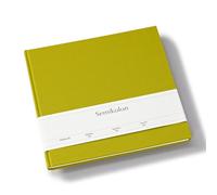 Semikolon 371085 Livre d'or Slim 25 x 23 cm - avec 100 pages vierges à personnaliser, marque-page - vert clair matcha
