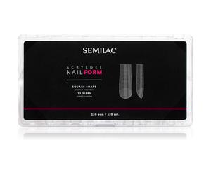 Semilac Accessories Acrylgel Nail Form pochoirs ongles taille Square 120 pcs