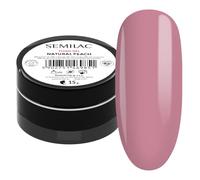 Semilac Builder Thixo Gel Natural Peach 15 g - Construction pour extension et reconstruction des ongles - UV LED - thixotrope et auto-lissant - Gel semi-couvrant