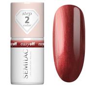 Semilac EASY OFF LED LIGHT Vernis à ongles L22 Russet Red 7 ml - Rouge rouille avec effet nacré, couleur automnale, tenue jusqu'à 12 jours, facile à enlever sans limer