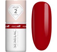 Semilac Easy Off Step 2 vernis à ongles gel lampe UV/LED teinte The Red Core 7 ml