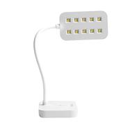 Semilac Lampe à ongles UV/LED 12 W - Lampe spot flexible avec minuterie et 10 LED pour extension des ongles et manucure