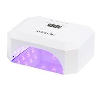 Semilac Lampe UV LED professionnelle 48/24 W pour ongles en gel - Séchoir à ongles avec 4 temps de durcissement - Affichage numérique - Base amovible pour faciliter la manucure et la pédicure