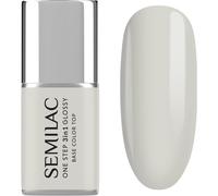 Semilac One Step 3in1 Glossy vernis à ongles gel teinte 110 The White 7 ml