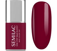 Semilac One Step 3in1 Glossy vernis à ongles gel teinte 570 Dark Raspberry 7 ml