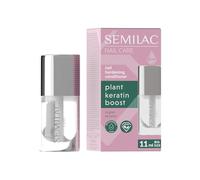 Semilac Plant Keratin Boost Après-shampoing durcissant pour ongles 11 ml - Soin & base coat pour ongles cassants, avec kératine végétalienne, renforce et régénère