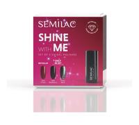Semilac Set Shine With Me kit de vernis à ongles avec une lampe UV/LED