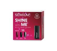 Semilac Set Shine With Me kit de vernis à ongles avec une lampe UV/LED
