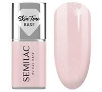 Semilac Skin Tone Cover Base Glitter Beige 7 ml