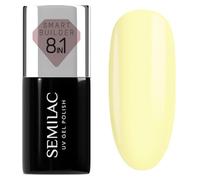 Semilac Smart Builder 823 Vanilla Cream Vernis à ongles UV 7 ml - Couleur vanille, crème, formule 8 en 1, auto-nivelant, application rapide et sans effort