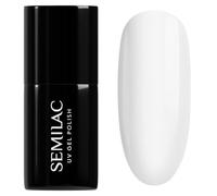 Semilac Vernis à ongles gel UV Hybrid Black & White – teinte 001 Strong White – 7 ml