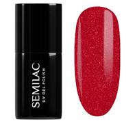 Semilac Vernis à ongles gels semi-permanents UV 025 Glitter Red 7ml