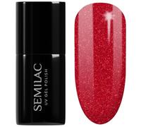Semilac Vernis à ongles gels semi-permanents UV 025 Glitter Red 7ml