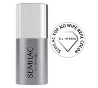 Semilac UV Hybrid Top No Wipe Real Color vernis top coat gel 7 ml