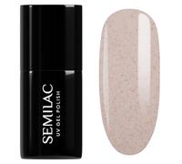 Semilac Vernis à ongles UV 963 Rose Stracciatella 7 ml - Beige crémeux avec flocons de cuivre rose pour un éclat chaud - Collection Inner Glow